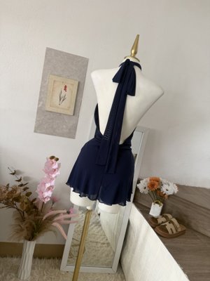 SHEIN BAE Vestido mini elegante de cuello halter de unicolor para mujer